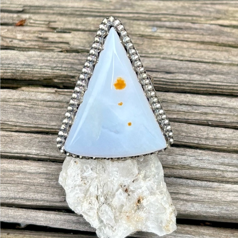 Polka Dot Jasper Statement Ring - image 5